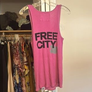 Freecity Pink Tank Top Vibrant Style